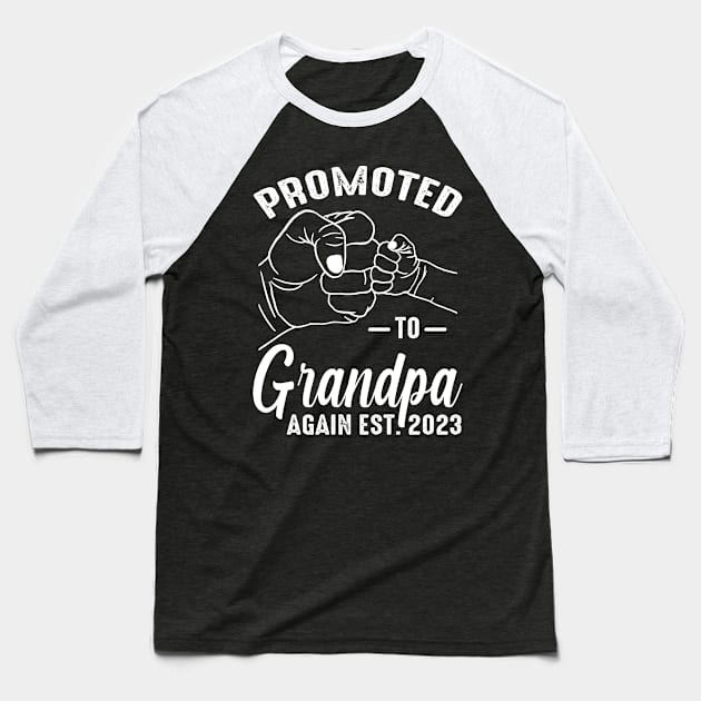 Promoted To Grandpa Again 2023 Baseball T-Shirt by eyelashget